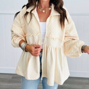 Entro Cream Puffer Jacket